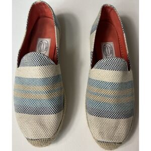 Stubbs & Wootton Espadrilles Women's Size 39 Striped Canvas Slip On Flats Spain